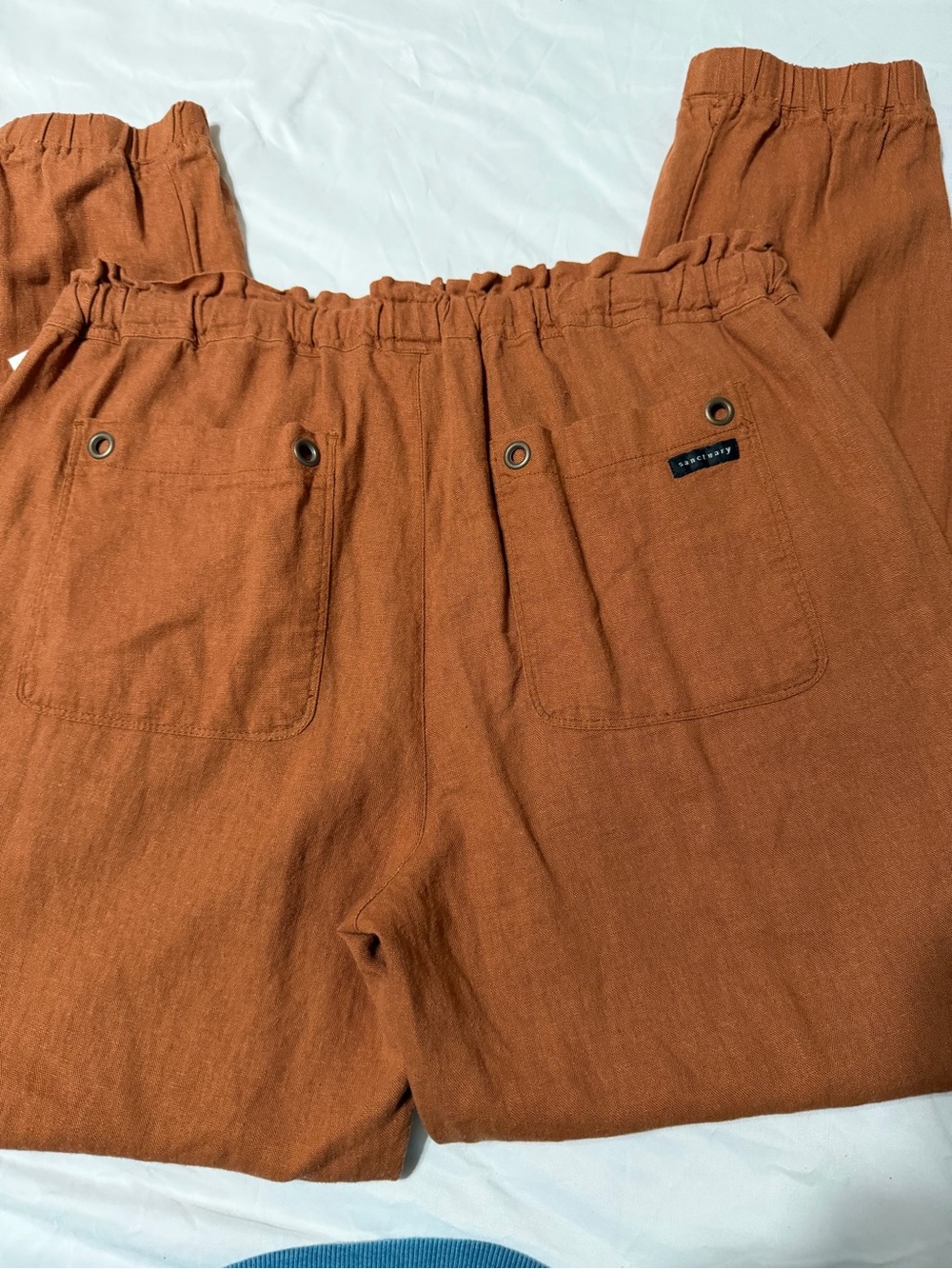 Sanctuary Rust Drawstring Jogger Pants - Picture 4 of 9